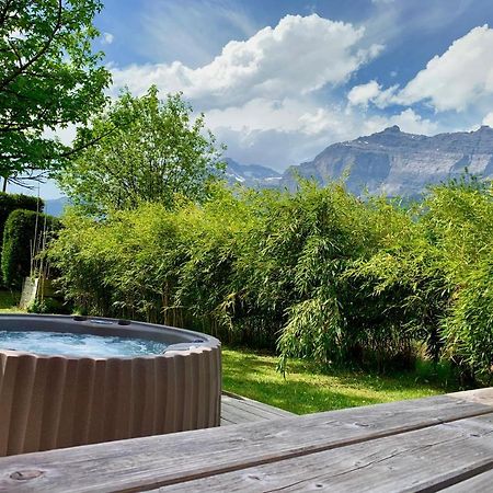 Appartement Avec Jacuzzi Dans Chalet Prive, Grande Terrasse, Parking Gratuit Les Houches Eksteriør billede