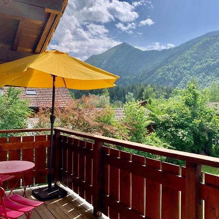 Appartement Avec Jacuzzi Dans Chalet Prive, Grande Terrasse, Parking Gratuit Les Houches Eksteriør billede