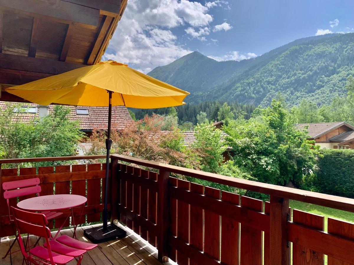 Appartement Avec Jacuzzi Dans Chalet Prive, Grande Terrasse, Parking Gratuit Les Houches Eksteriør billede